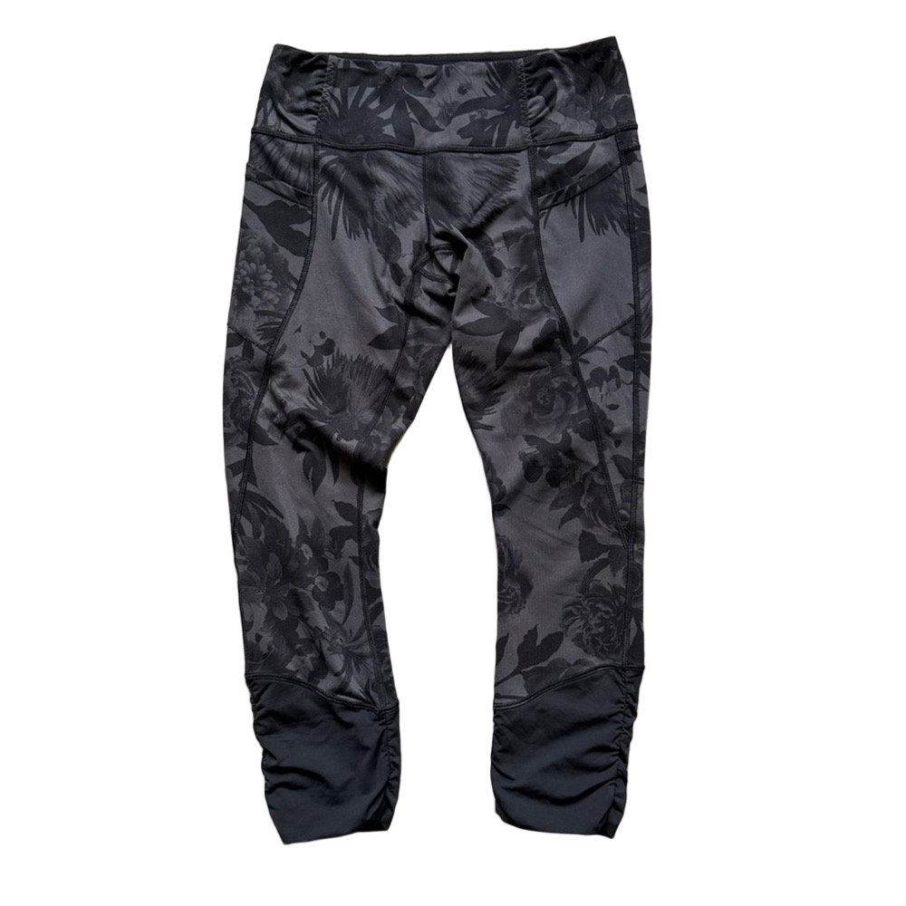 Lululemon Athletica Black and Grey Performance Leggings Women’s 8
